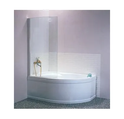 RAVAK Vanová zástěna EVSK1- 75 L Rosa white+transparent