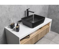 GSI SAND/NUBES keramické umyvadlo na desku 50x38cm, černá mat (8)