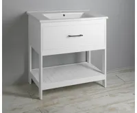 AQUALINE ZUNO 85 keramické umyvadlo nábytkové 85x45cm, bílá (6)