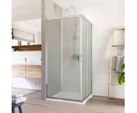 LIMA Sprchový kout, čtverec, 80x80x190 cm, chrom ALU, sklo Point LIMA Sprchový kout, čtverec, 80x80x190 cm, chrom ALU, sklo Point