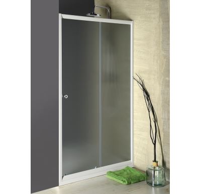 AQUALINE AMADEO posuvné sprchové dveře 1100 mm, sklo Brick