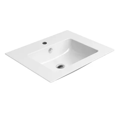 GSI PURA keramické umyvadlo Slim 60x50 cm, bílá ExtraGlaze
