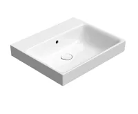 GSI NUBES keramické umyvadlo 60x50cm, bez otvoru, bílá ExtraGlaze