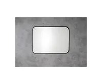 SAPHO AROWANA zrcadlo v rámu 100x70cm, černá mat (1)