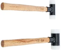 BGS Palice s nylonovými hlavicemi, 30 a 45 mm,2 kusy,Hickory rukojeť (3)