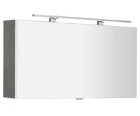 SAPHO CLOE galerka s LED osvětlením 100x50x18cm, dub stříbrný