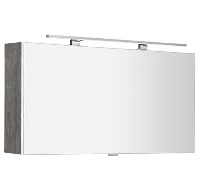 SAPHO CLOE galerka s LED osvětlením 100x50x18cm, dub stříbrný