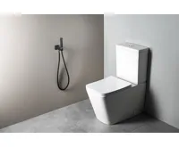 SAPHO Nástěnný ventil s ruční bidetovou sprškou a bezpečnostní pojistkou,hranatý,černá mat (5)