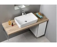 GSI NUBES keramické umyvadlo na desku 60x38cm, bílá ExtraGlaze (4)