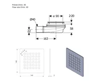 POLYSAN FLEXIA vaničkový sifon, průměr 90mm, DN40, krytka bílá (6)