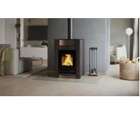 HS Flamingo Krbová kamna AQUAFLAM VARIO ® KALMAR 11/7kW hnědá - sametová, elektronická regulace (15)