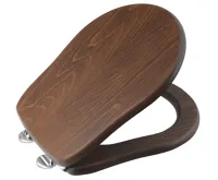 KERASAN RETRO WC sedátko, ořech/chrom KERASAN RETRO WC sedátko, ořech/chrom
