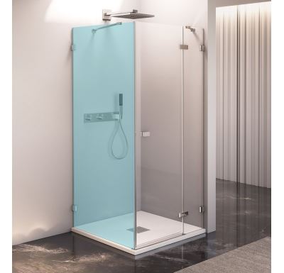 POLYSAN FORTIS EDGE sprchové dveře bez profilu 900mm, čiré sklo, pravé