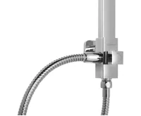 SAPHO Sprchový sloup k napojení na baterii, hlavová, ruční sprcha, chrom (4)