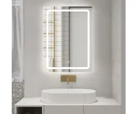 AQUALINE SALICA zrcadlo s LED osvětlením 60x80cm, dotykový senzor, stmívatelné (5)