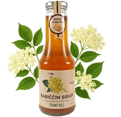 Nature NoTea s.r.o. Babiččin bylinný sirup - Černý bez 0.5l