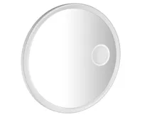 SAPHO FLOAT kulaté zrcadlo s LED podsvícením ø 90cm, kosm.zrcátko, senzor, 3500-6500K, bílá