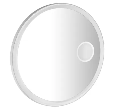 SAPHO FLOAT kulaté zrcadlo s LED podsvícením ø 90cm, kosm.zrcátko, senzor, 3500-6500K, bílá