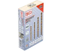 BGS Vrtáky HSS 3-7 mm, levé, Titan, sada 4 díly (5)