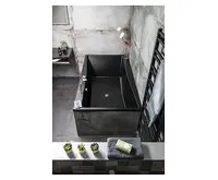 POLYSAN QUEST obdélníková vana 180x100x49cm, černá mat (1)