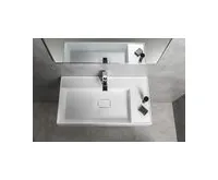 SAPHO GODIVA umyvadlo, litý mramor, 83x44cm, bílá (1)