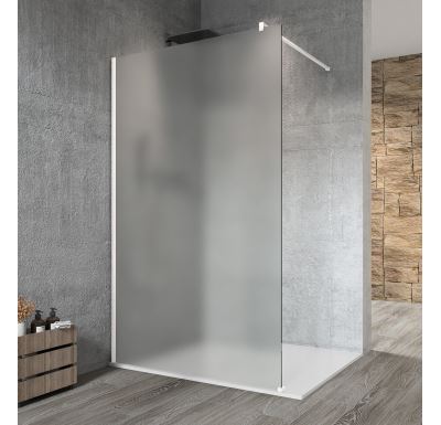 GELCO VARIO WHITE jednodílná sprchová zástěna k instalaci ke stěně, matné sklo, 1200 mm