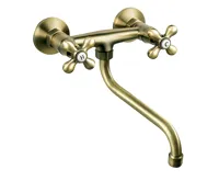 NOVASERVIS Dřezová nástěnná baterie 150 mm bronz - BAI5BR NOVASERVIS Dřezová nástěnná baterie 150 mm bronz - BAI5BR