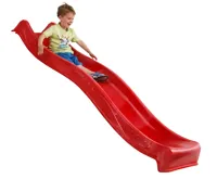 Zahradní skluzavka Skluzo 3m červená s přípojkou na vodu (3)