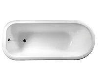 POLYSAN FOXTROT volně stojící vana 170x75x64cm, nohy chrom mat, bílá (4)