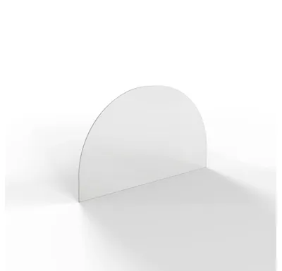 HS Flamingo Sklo pod kamna - Oblouk 700x450 mm / R350 / 6 mm