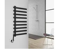 SAPHO ELCOR elektrický sušák ručníků 480x920x50 mm, 128 W, černá mat (6)