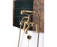 SAPHO ANTEA připojení pro instalaci vanové baterie na okraj vany (pár), bronz (4)