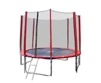GoodJump 4UPVC červená trampolína 366 cm s ochrannou sítí + žebřík + krycí plachta
