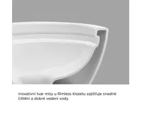 WC závěsné, RIMLESS, 530x355x360, keramické, včetně sedátka CSS113S (3)