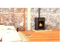 HS Flamingo Krbová kamna AQUAFLAM VARIO ® LEND 11/5kW hnědá - sametová, elektronická regulace (22)