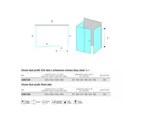LIMA Sprchový kout, obdélník, 100x100x100x190 cm, chrom ALU, sklo Čiré (6)
