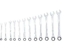 BGS Klíče očkoploché 8,0 - 19,0 mm, ráčnové, 12 dílů (2)