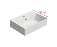 GSI KUBE X keramické umyvadlo 50x37cm, bílá mat GSI KUBE X keramické umyvadlo 50x37cm, bílá mat