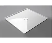 POLYSAN MIRAI sprchová vanička z litého mramoru, čtverec 100x100x1,8cm, bílá (4)