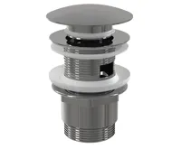 ALCAPLAST Výpust umyvadlová CLICK/CLACK G 5/4" s přepadem, velká zátka, kov, chrom-lesk A390