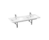 JIKA MIO N Dvojumyvadlo 130x45cm s 2 otvorem pro baterii, Bílá, 814714 JIKA MIO N Dvojumyvadlo 130x45cm s 2 otvorem pro baterii, Bílá, 814714