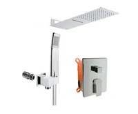 Sprchová sada s  podomítkovou  baterií - 3-cestná - hranatý kryt Sprchová sada s  podomítkovou  baterií - 3-cestná - hranatý kryt