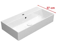 GSI KUBE X keramické umyvadlo 70x37cm, broušená spodní hrana, bílá ExtraGlaze (3)