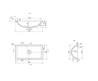 SAPHO KAMA umyvadlo zápustné, litý mramor, 50x26cm, bílá (6)