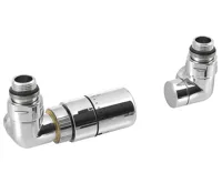 SAPHO CORNER připojovací sada ventilů termostatická triaxiální, levé provedení, chrom SAPHO CORNER připojovací sada ventilů termostatická triaxiální, levé provedení, chrom