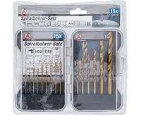 BGS Sada spirálových vrtáků HSS, s titanovým povrchem, 1,5 – 10 mm, 15dílná (2)