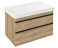 SAPHO SITIA umyvadlová skříňka 75,6x50x44,2cm, 2xzásuvka, dub alabama