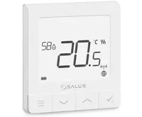 SALUS Ultratenký termostat s čidlem vlhkosti a vestavěnou Li-Ion baterií SQ610RF, Systém SMART HOME (1)