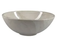 SAPHO DALMA keramické umyvadlo na desku, Ø 42 cm, marfil (3)