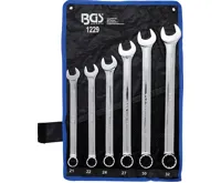 BGS Klíče očkoploché 21-32 mm, extra dlouhé, 6 dílů